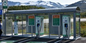 Ladestationen für Elektroautos in der Wildnis