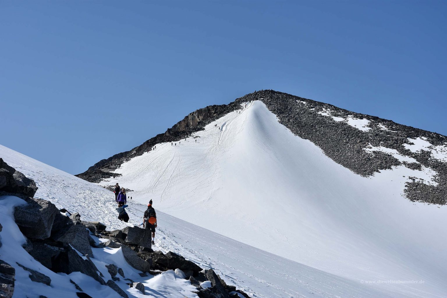 Letzter Aufstieg zum Galdhoppigen