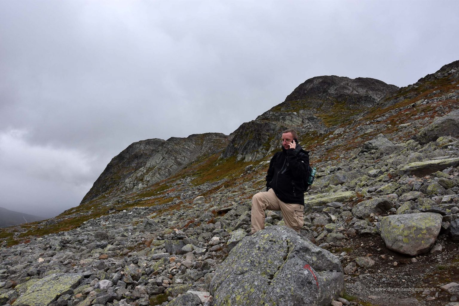 Auch im Fjell muss ich arbeiten