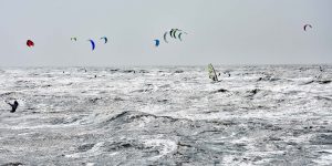 Surfer in der Nordsee