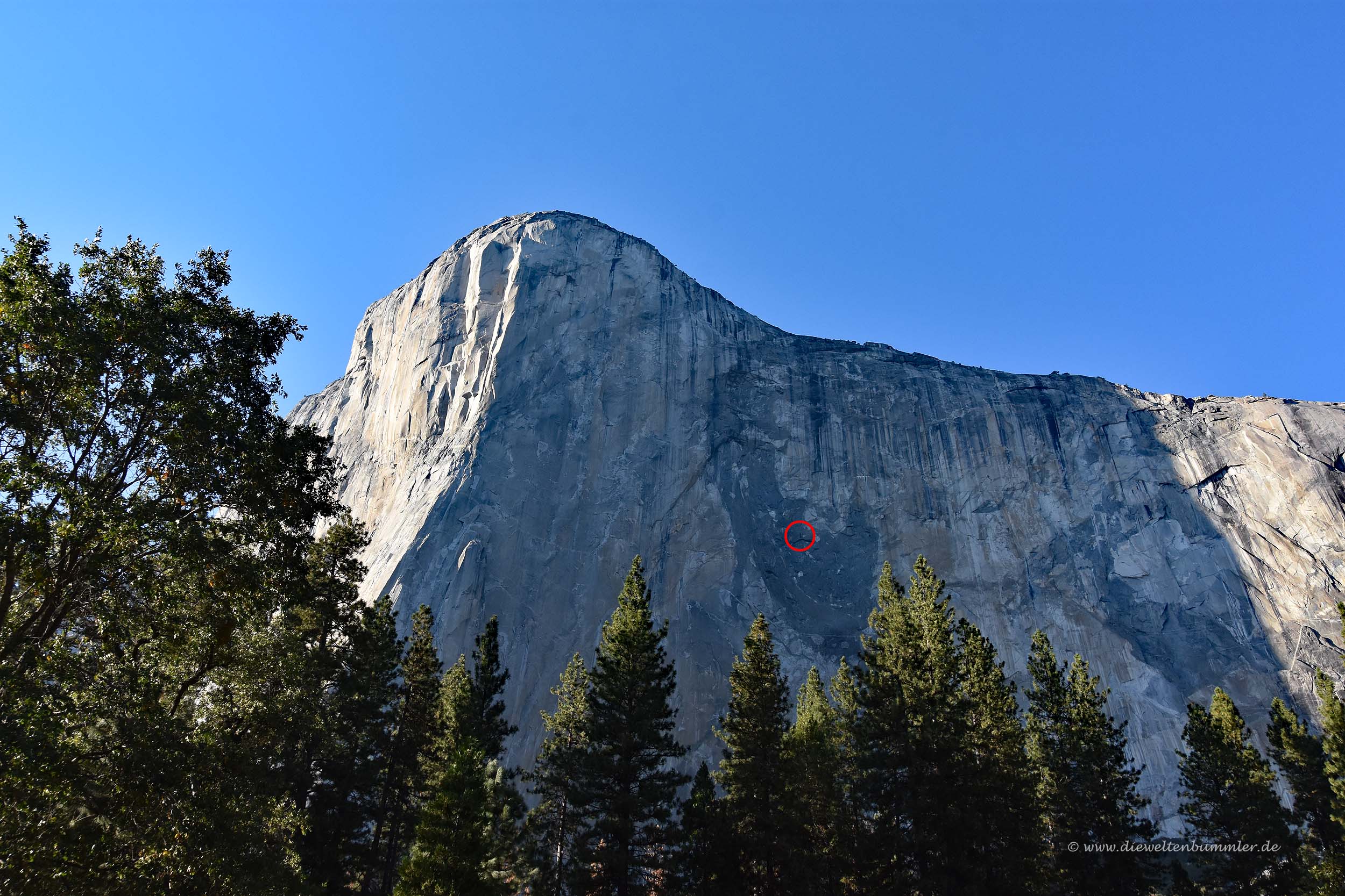 El Capitan von unten