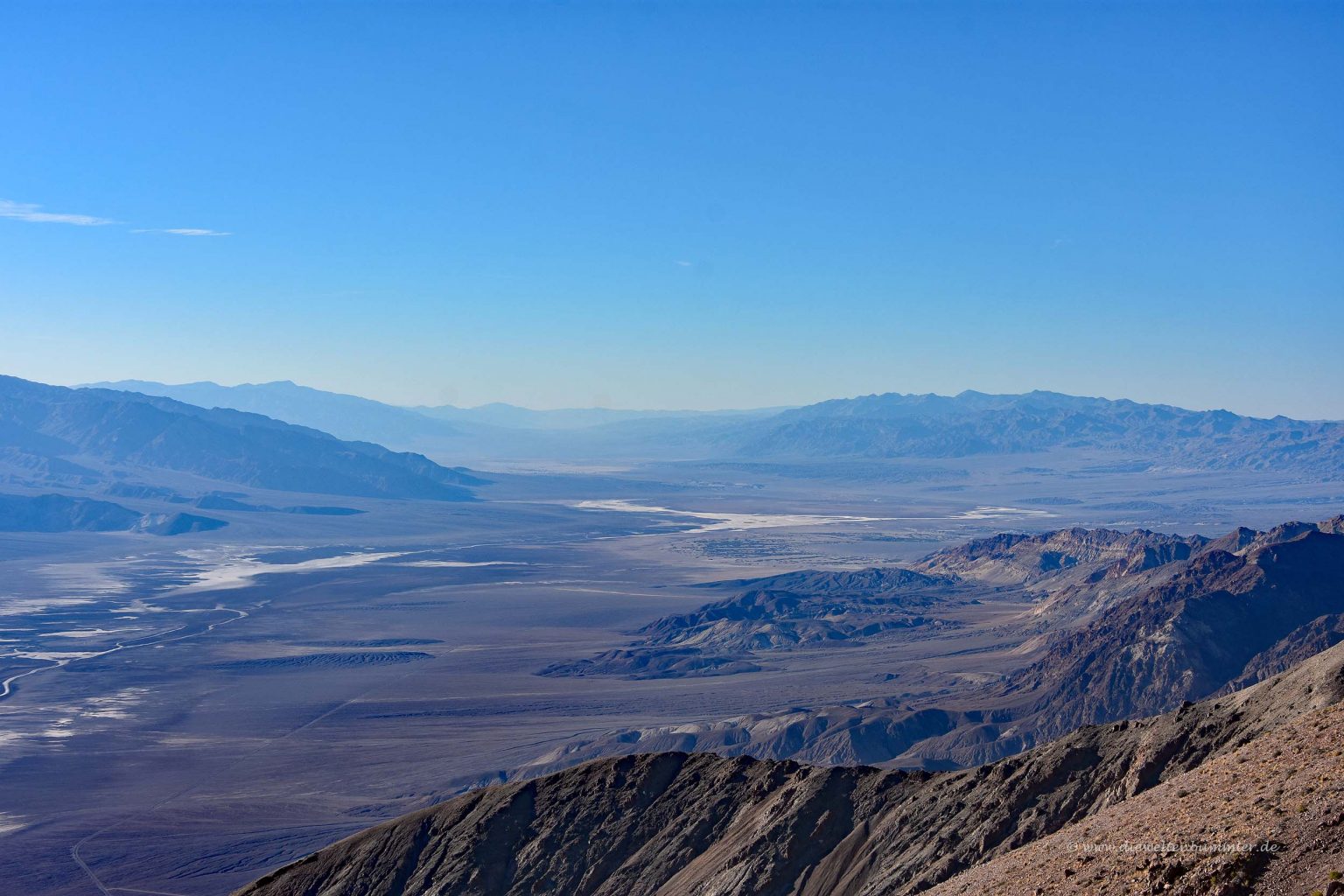 Nationalpark Death Valley von oben