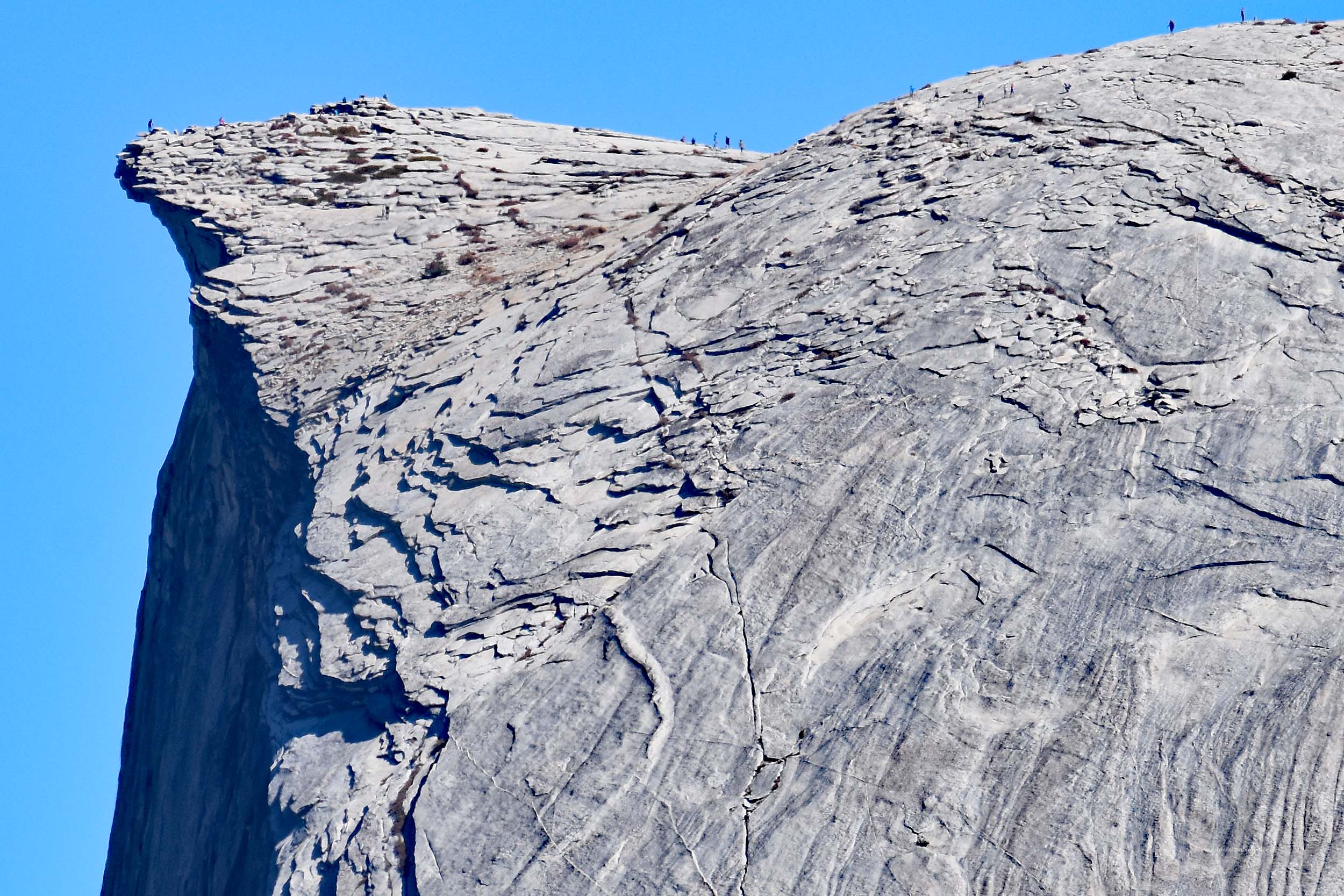 Wanderer auf dem Half Dome