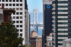 Blick zur Bay Bridge