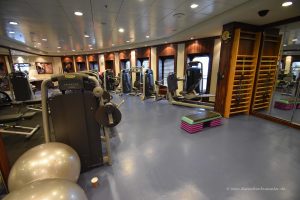 Fitnessbereich auf der Queen Mary 2