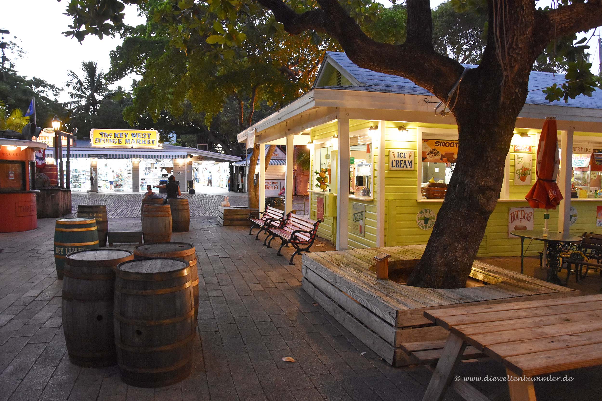 Key West lädt abends zum Flanieren ein