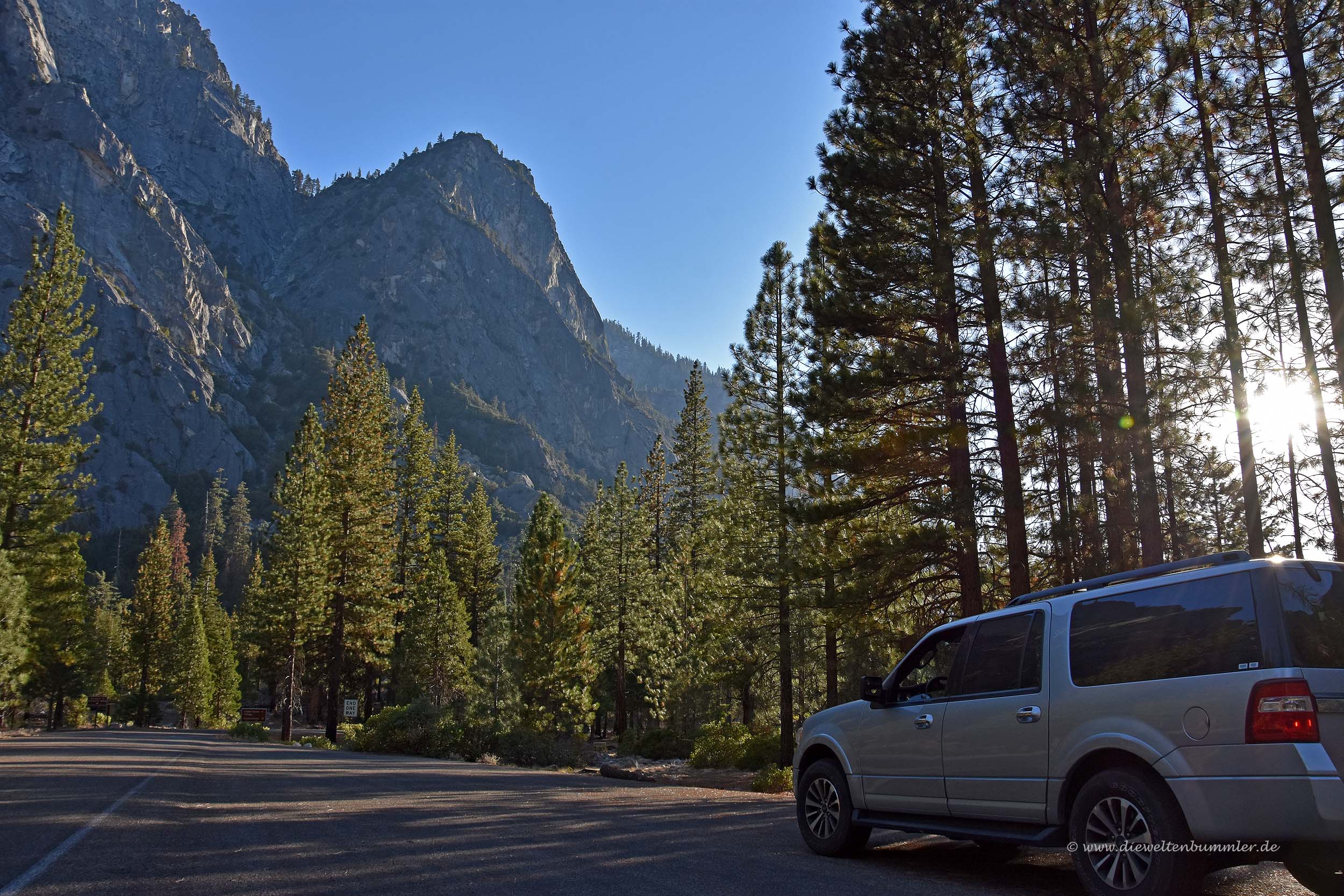 Parkplatz im Kings Canyon