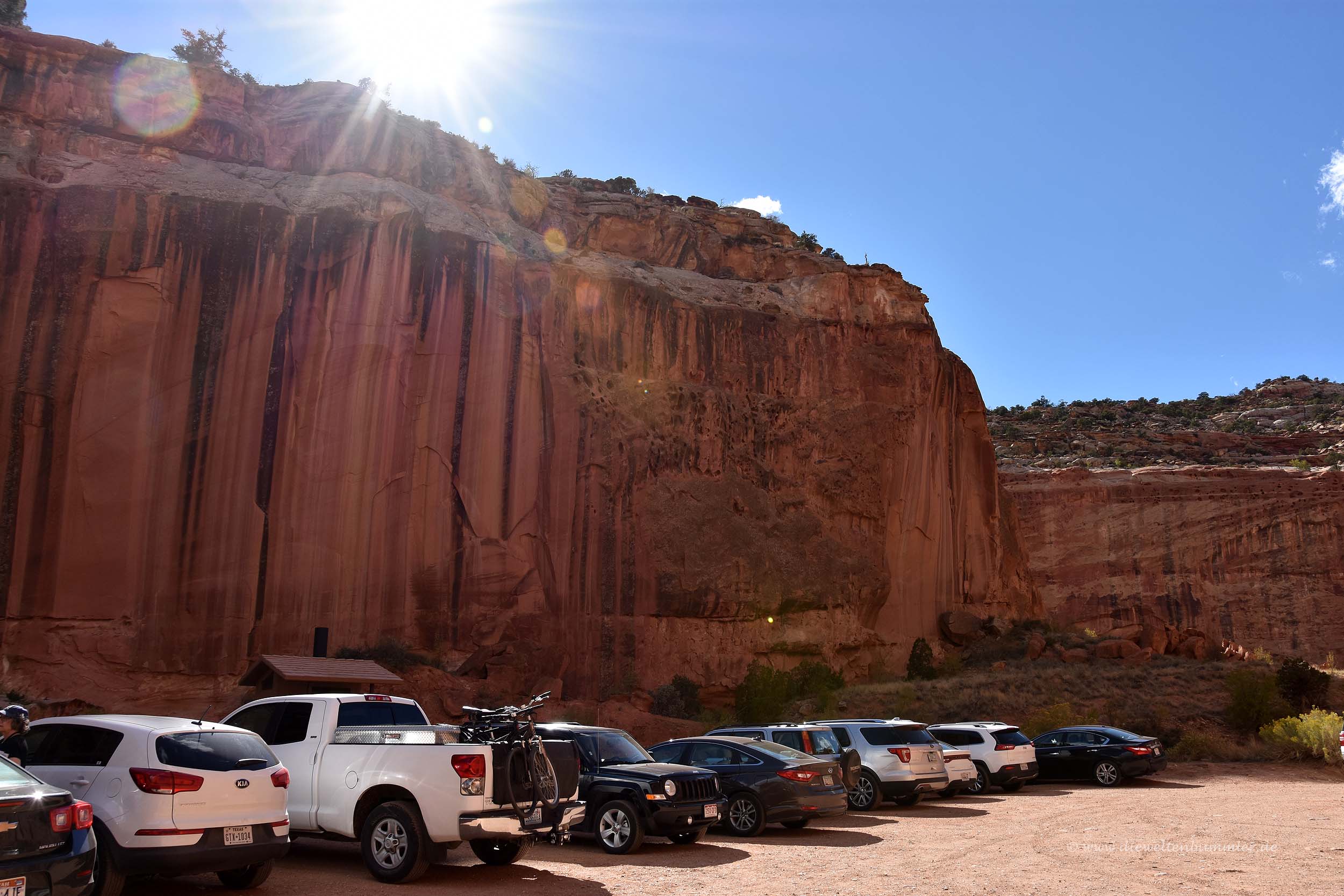 Parkplatz in einem Canyon