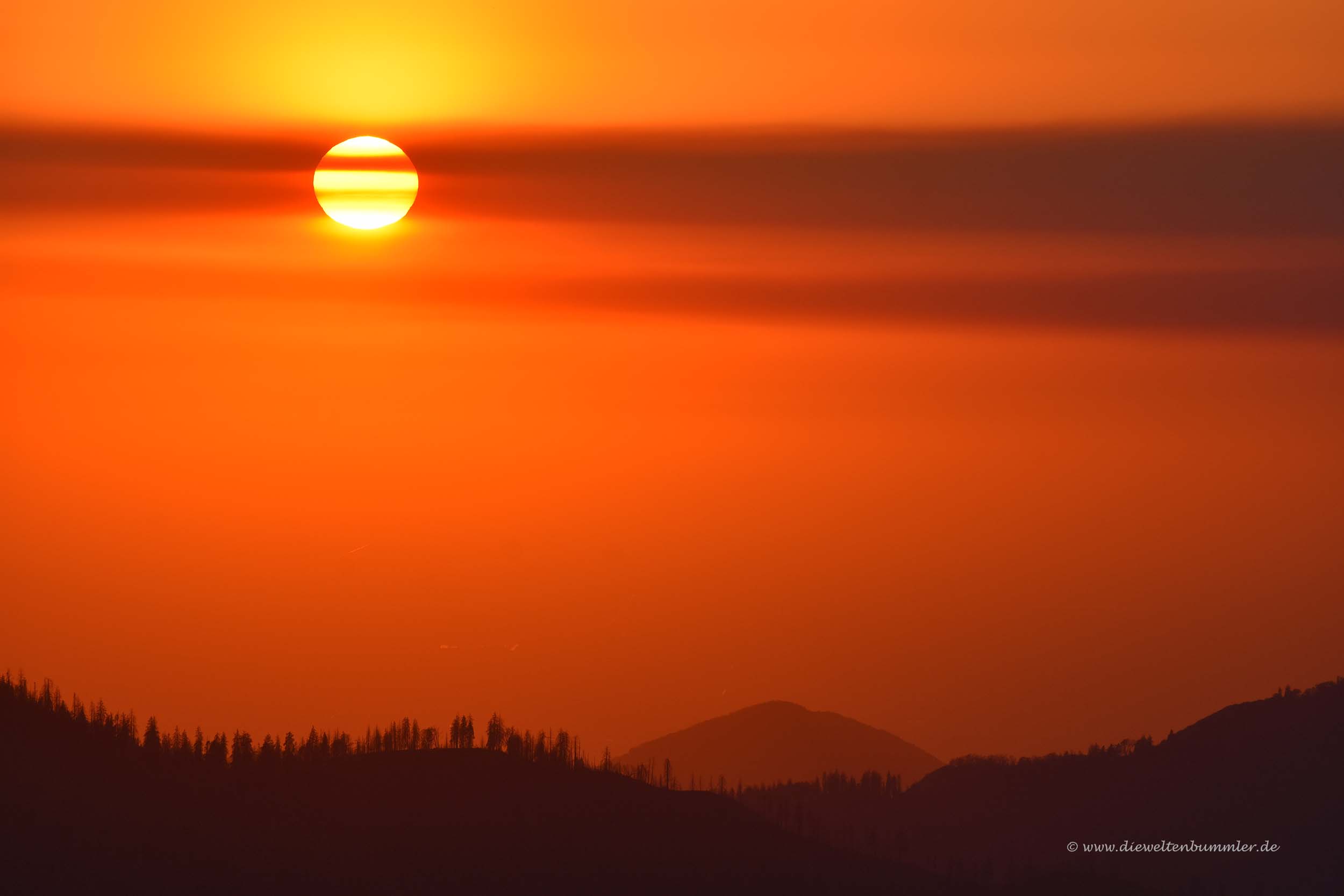 Sonnenuntergang in Kalifornien