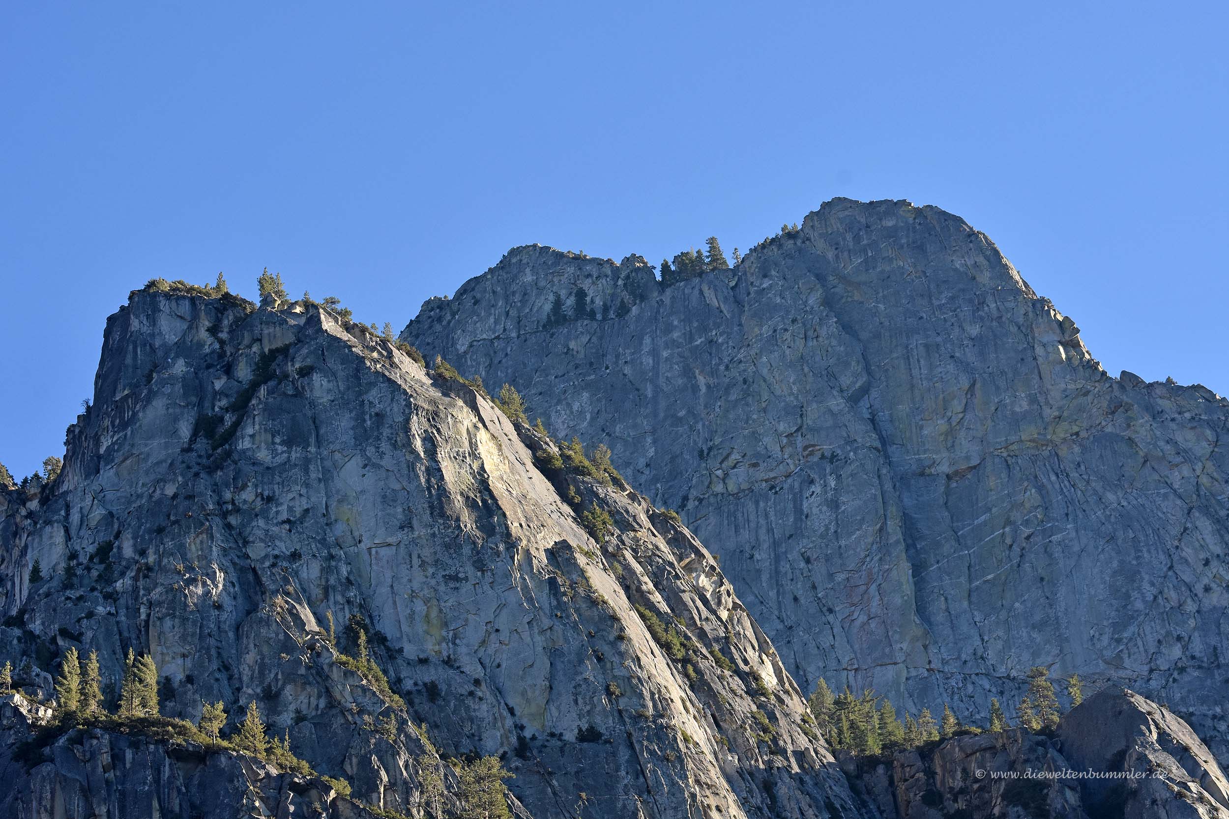 Steile Felswände im Kings Canyon Nationalpark