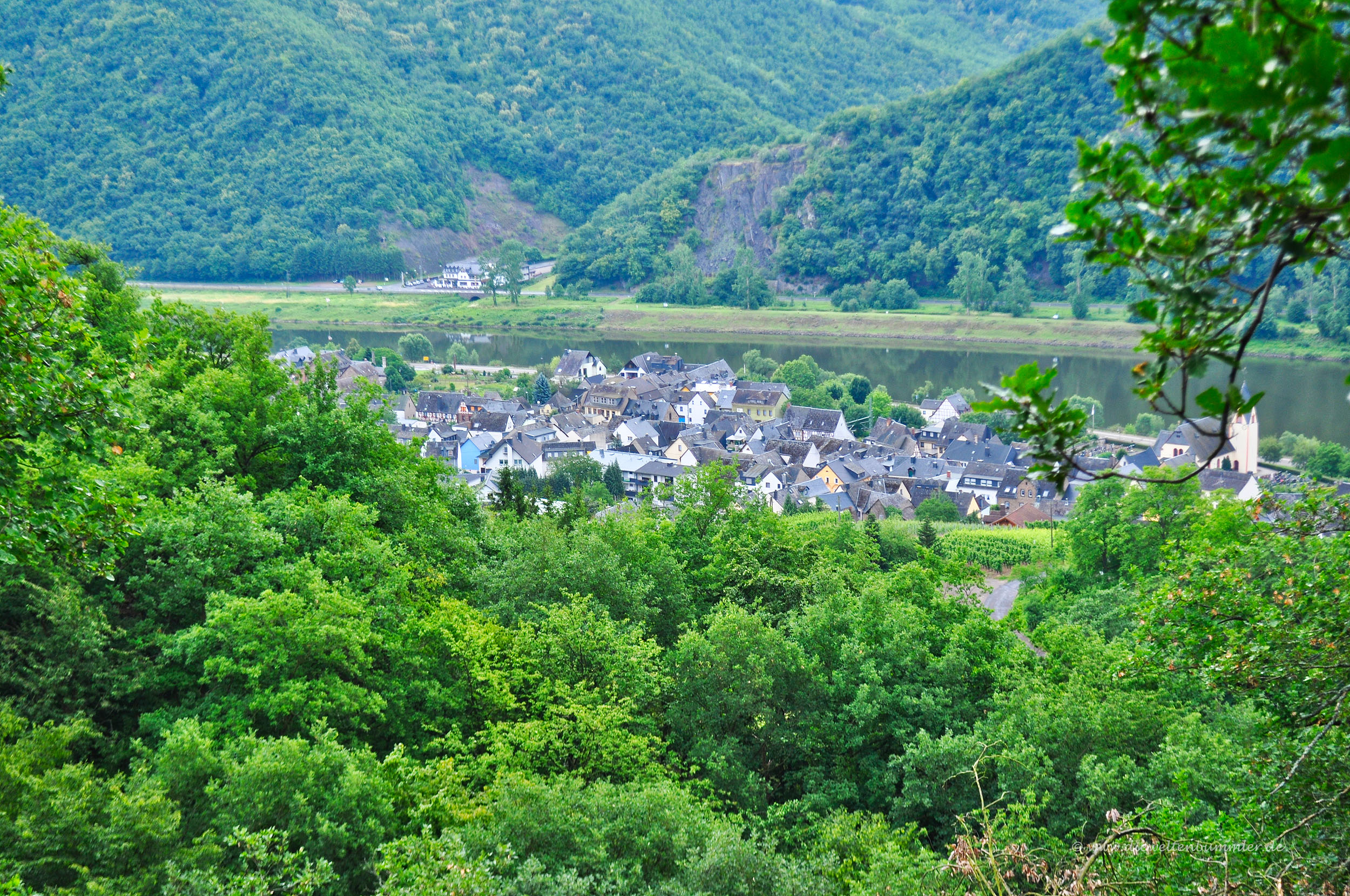 Blick auf Müden an der Mosel