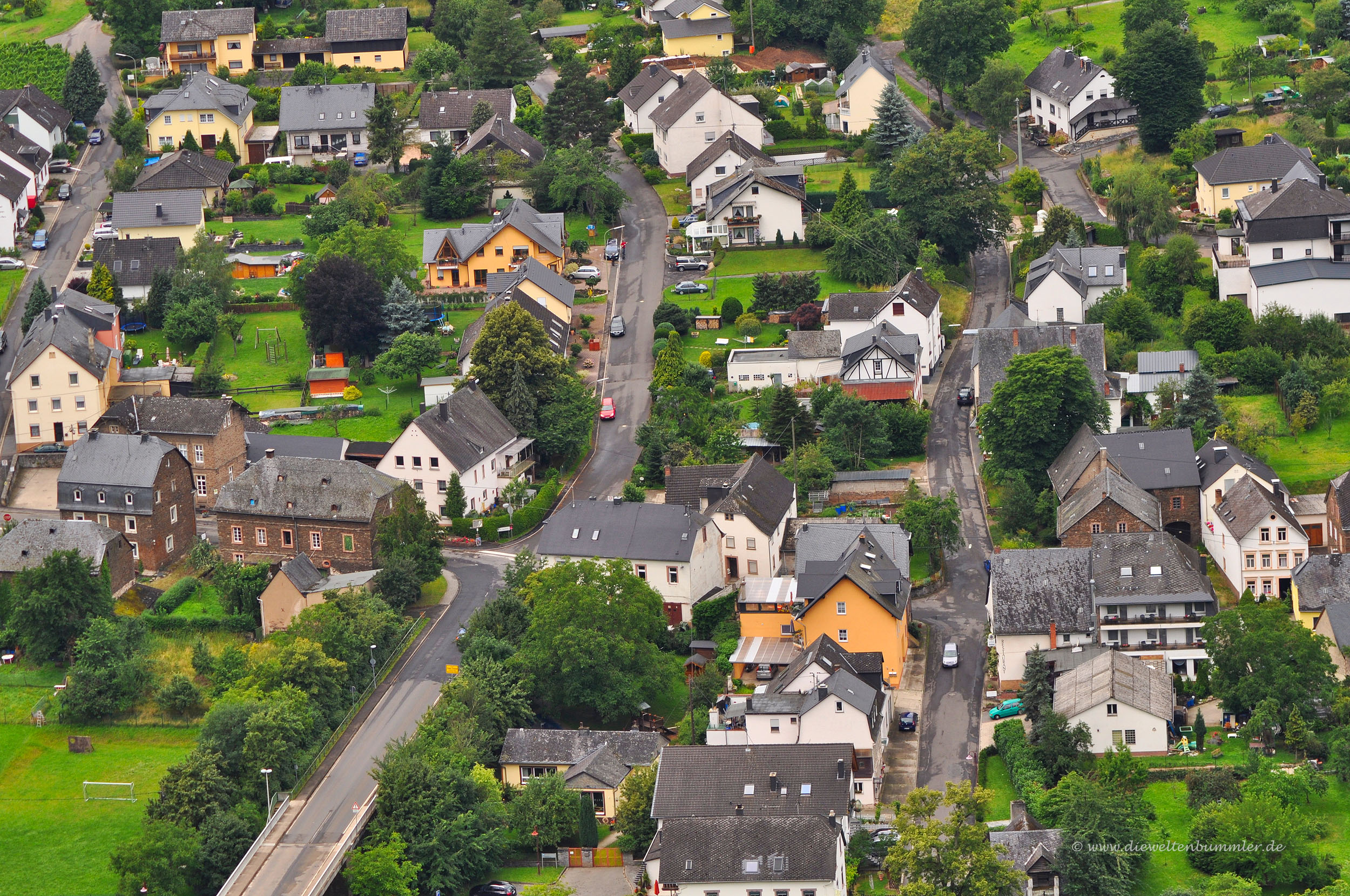 Blick auf die Ortschaft Wolf