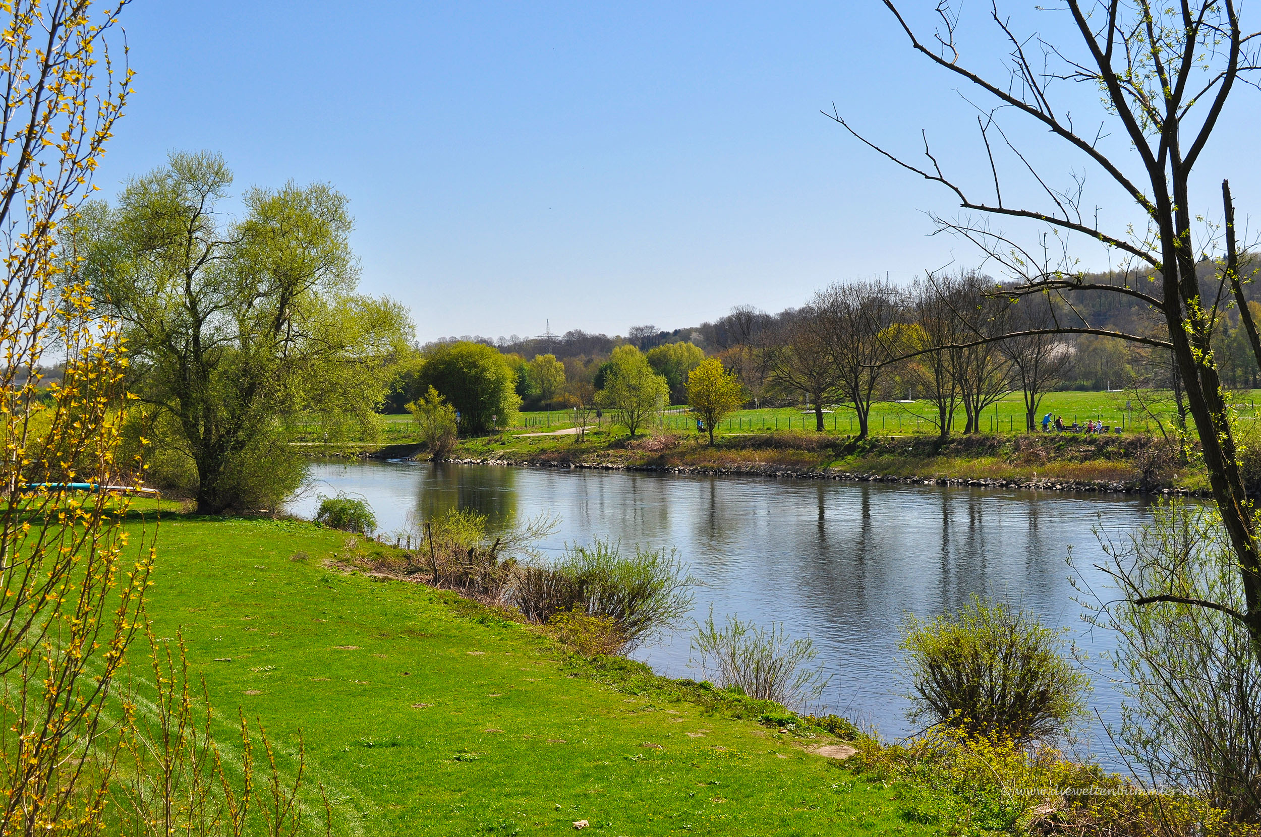 Die Ruhr kurz vor Hattingen