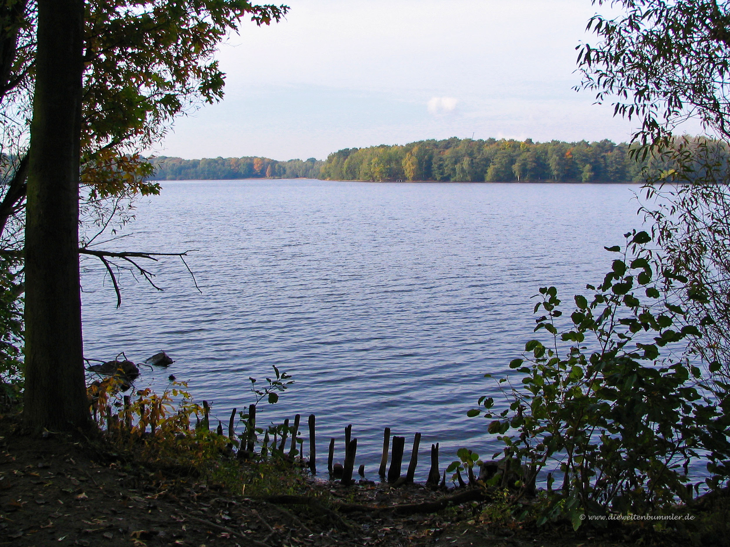 Wanderung am See in Duisburg
