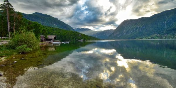 Der See Bohinjska Jezero