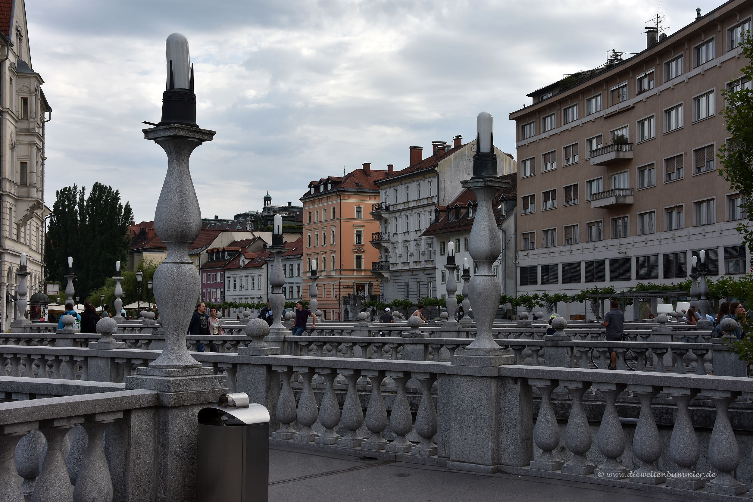 Drei Brücken als Wahrzeichen von Ljubljana