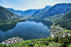 Ausblick vom Skywalk bei Hallstatt