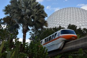 Die Monorailbahn vom Epcot-Park