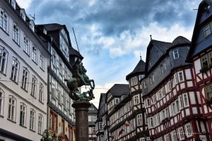 Fachwerkhäuser in Marburg