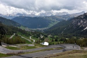 Serpentinenstraße in Südtirol