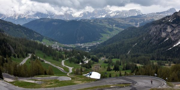 Serpentinenstraße in Südtirol
