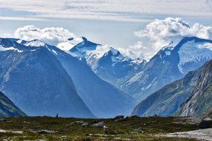 Berglandschaft an der Fjellstraße