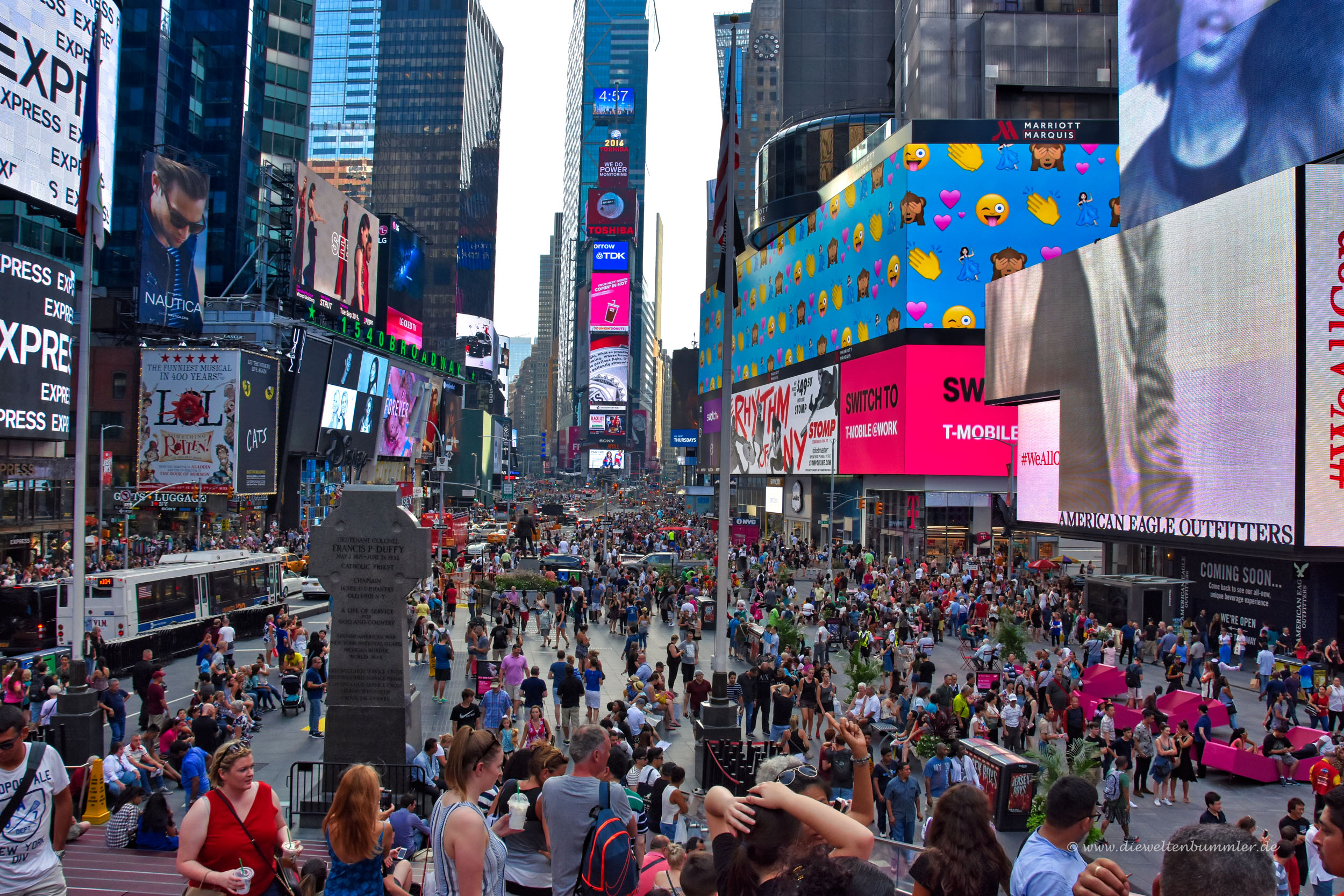 Der Times Square ist immer gut besucht