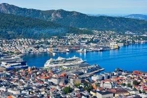 Ausblick auf Bergen