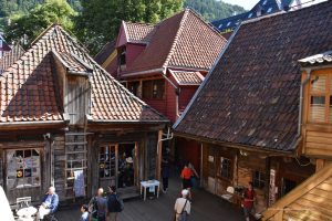 Holzarchitektur in Bryggen