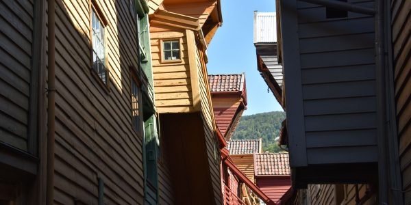 Holzhäuser in Bryggen