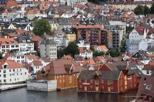 Blick auf Bergen