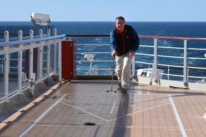 Und wieder beim Shuffleboard