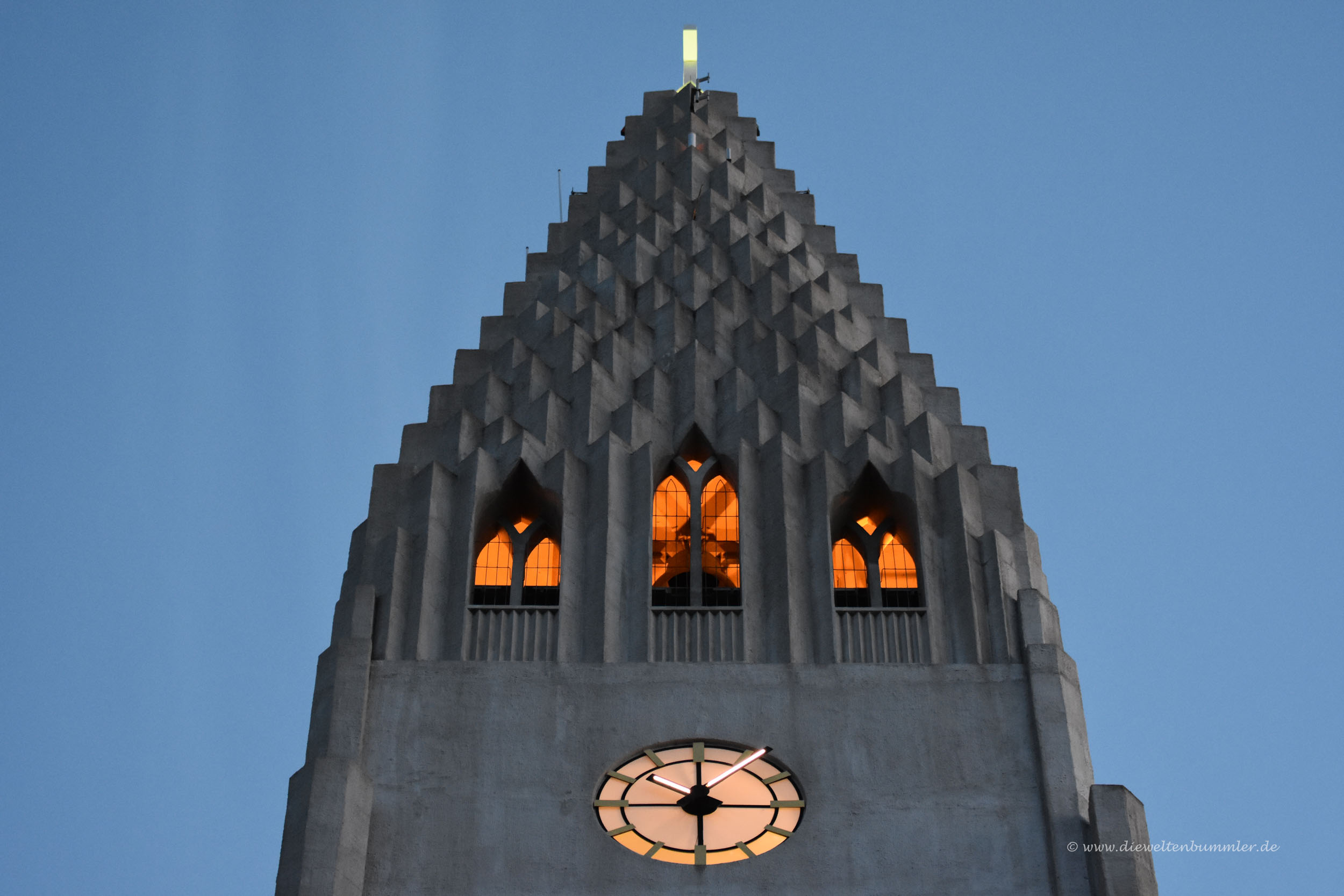 Kirchturm in Reykjavik