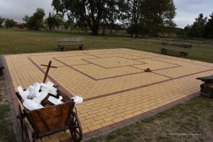 Mühle-Spiel an den Mühlen