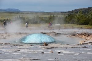 Geysir beim Ausbruch