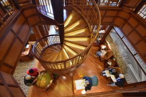 Wendeltreppe in der Bibliothekt