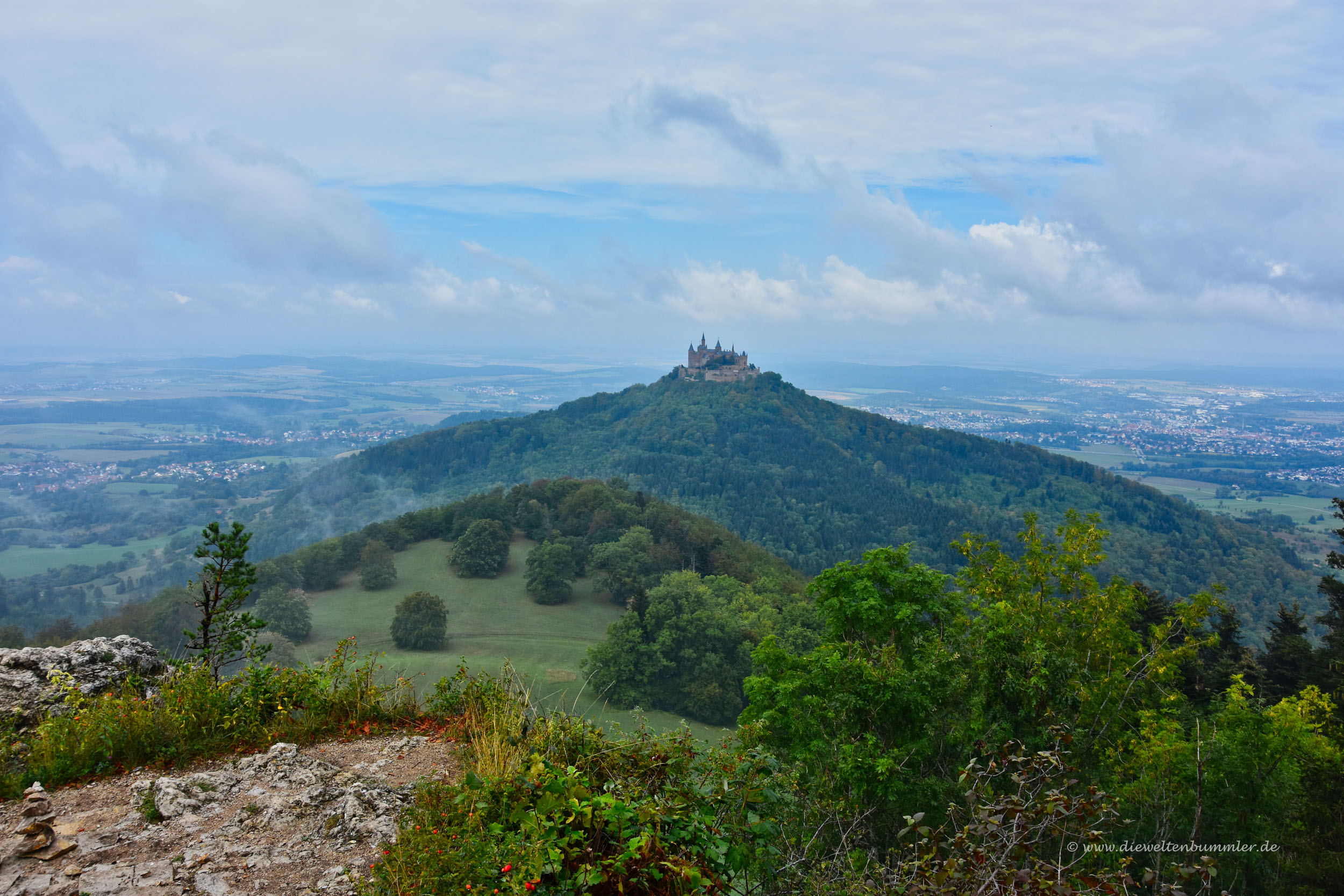 Ausblick auf Burg Hohenzollern