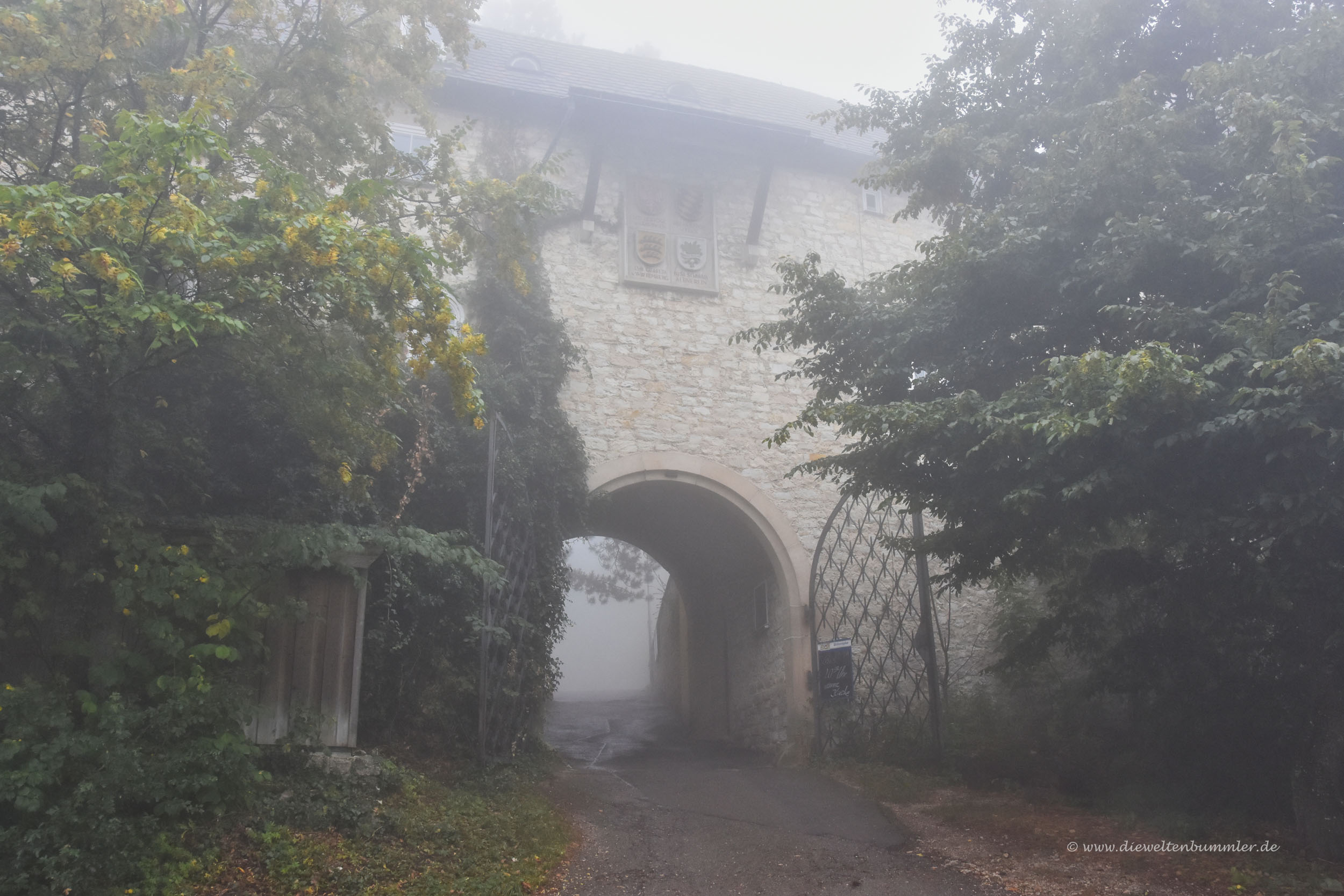 Auch Burg Teck im Nebel