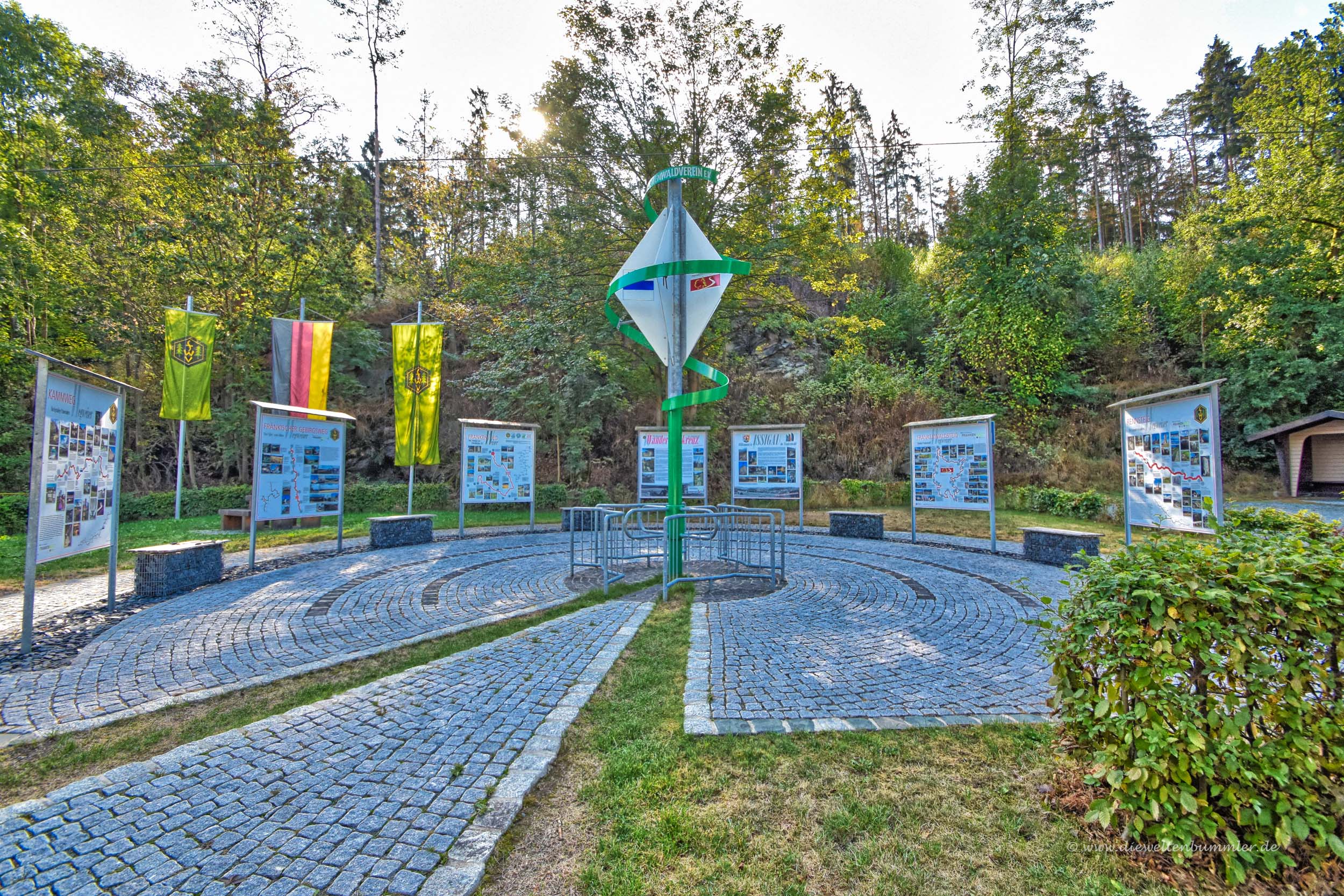 Drehkreuz des Wanderns