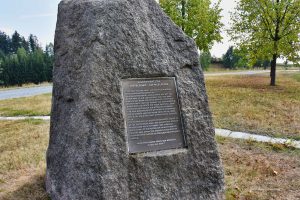 Findling am Zentrum von Mitteleuropa