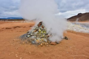 Heißer Dampf tritt aus