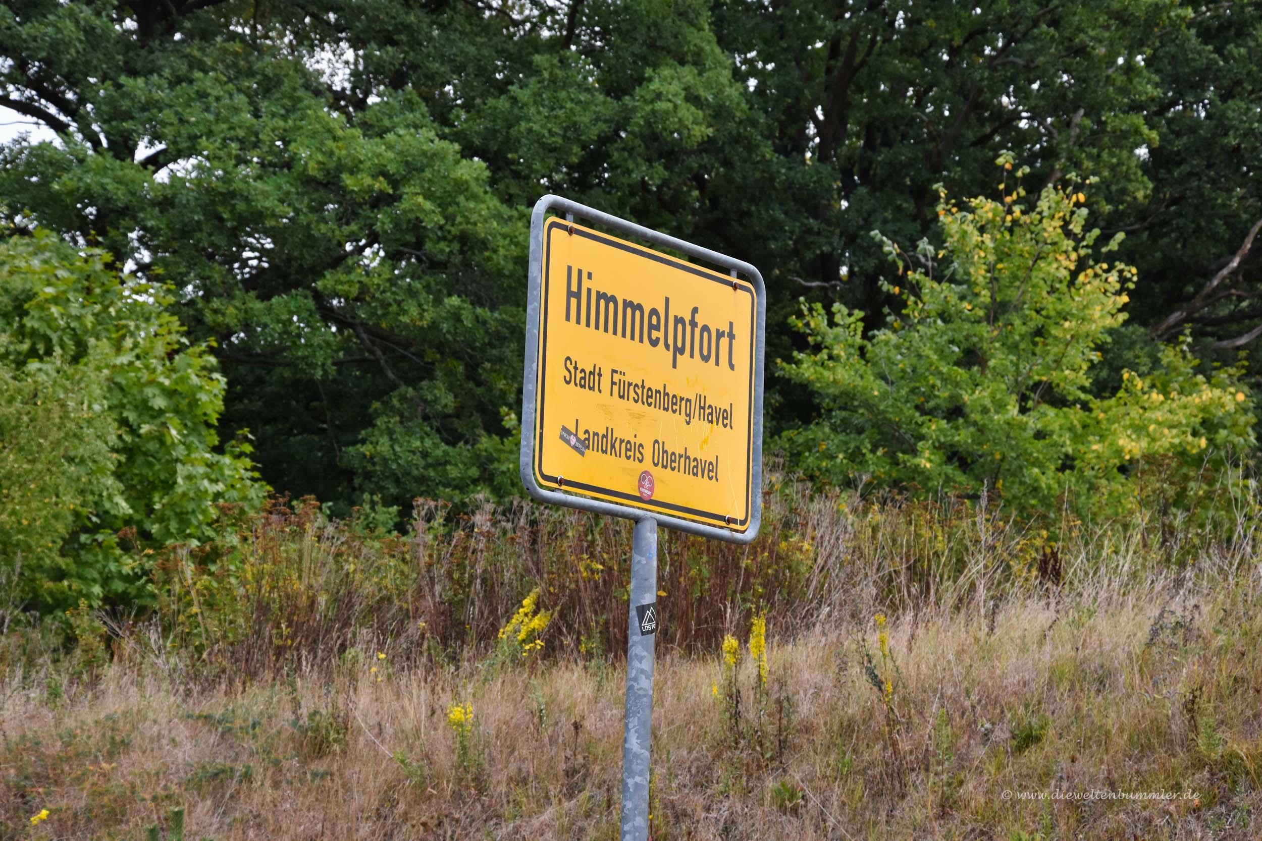 Ortseingangsschild von Himmelpfort