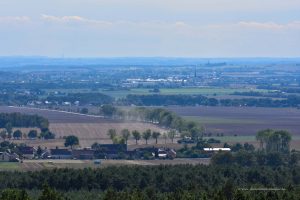 Blick in das sächsische Dorf Strauch