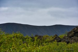 Hverfjall aus der Ferne betrachtet
