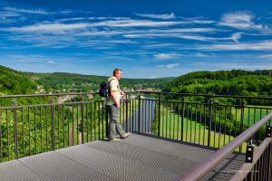 Michael Moll auf dem Weser-Skywalk