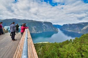 Stegastein über dem Fjord