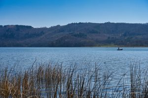 Angler auf dem Laacher See