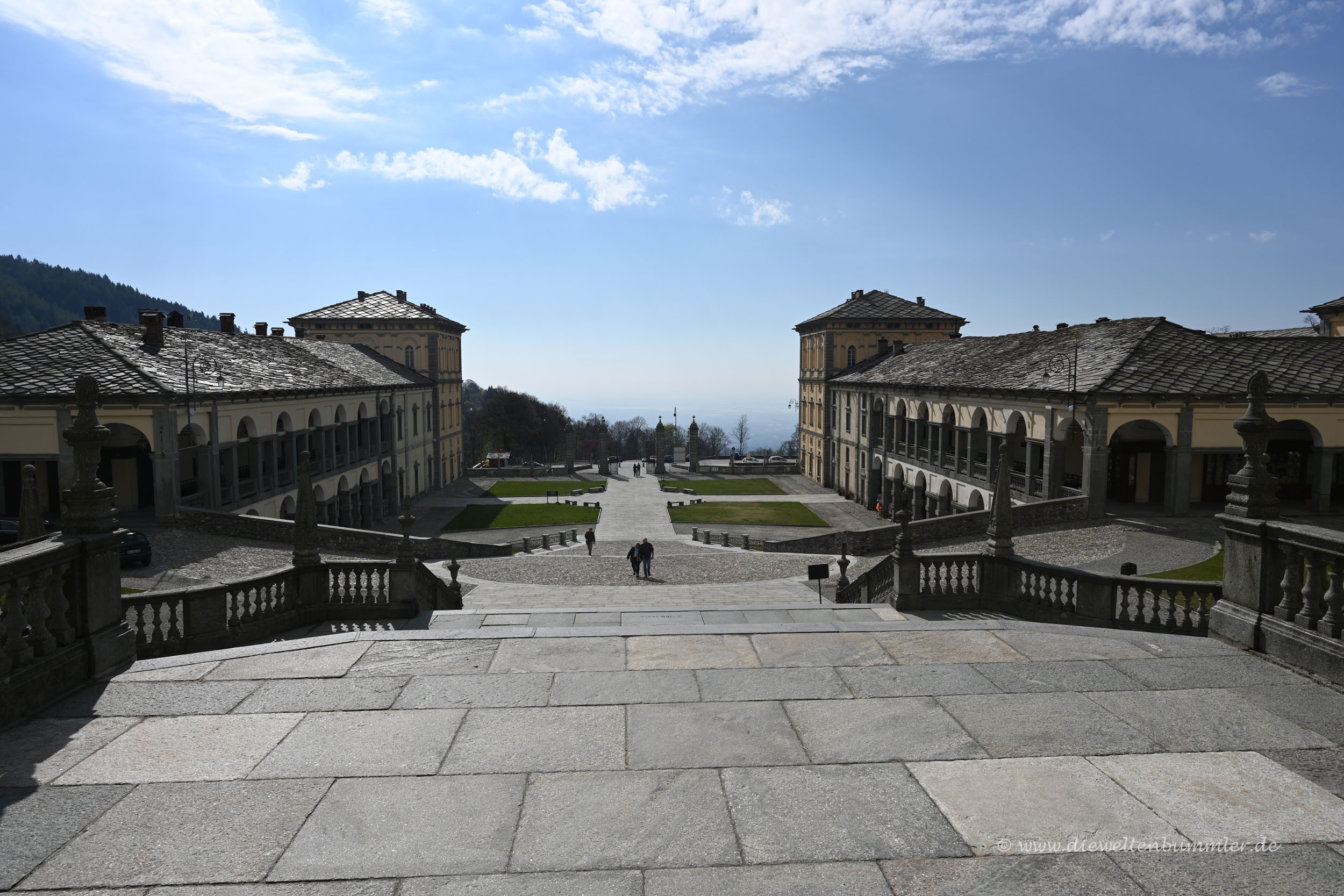 Ausblick am Sacro Monte di Oropa