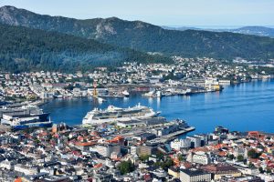 Ausblick auf Bergen