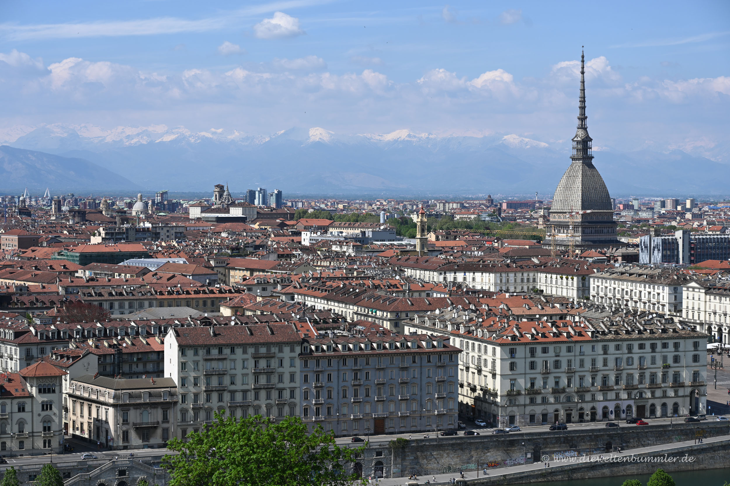 Ausblick über Turin